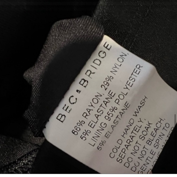 Bec & Bridge Georgia Black ladder mini dress size 6 - Picture 11 of 11